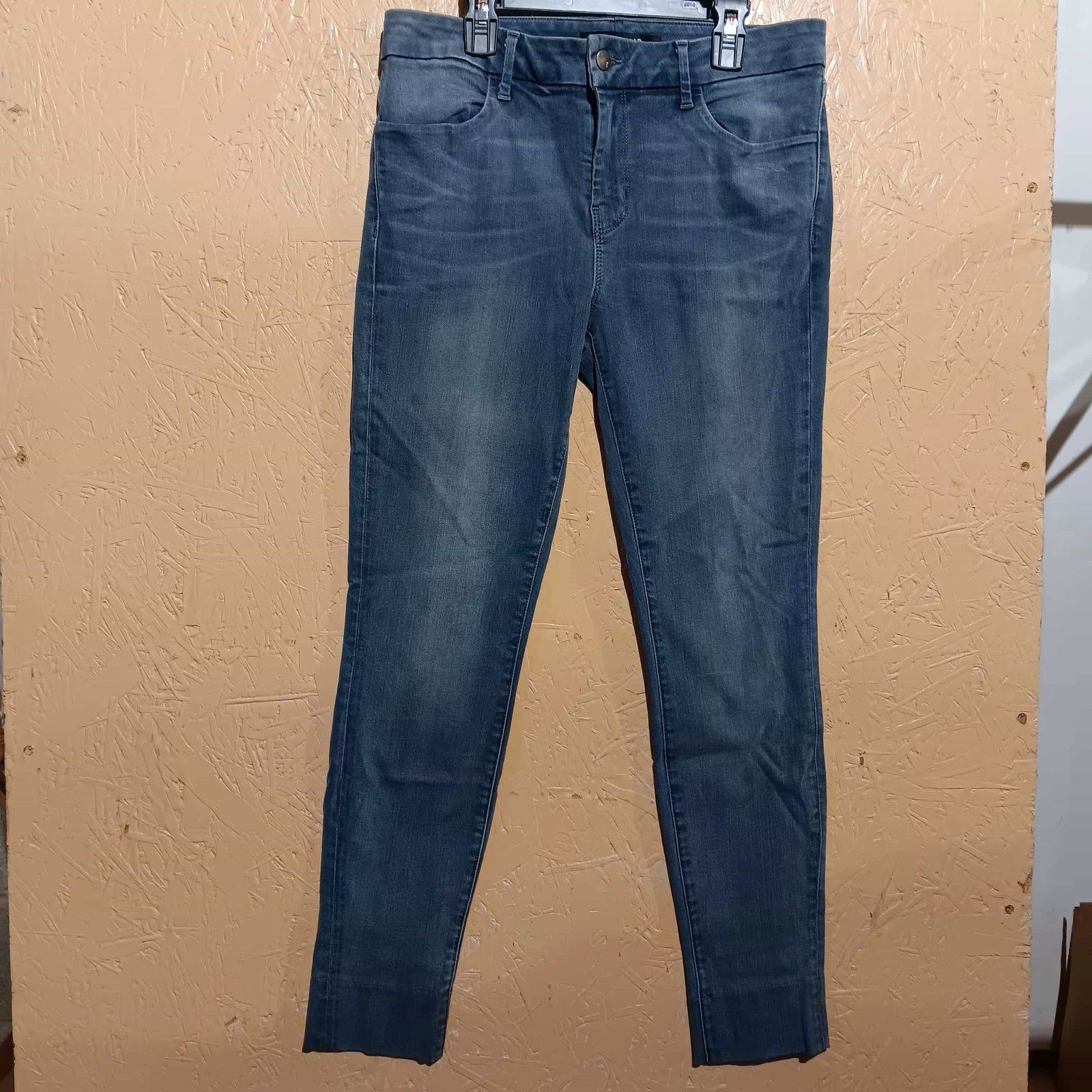 J Brand Womens Jeans Blue Denim Tapered Leg Medium Wash High Rise -Waist 32"
